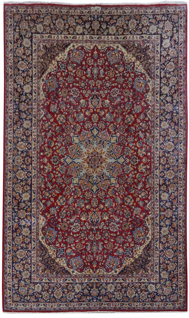 9.10 x 16.5 Red Persian Signed Isfahan Rug 81111