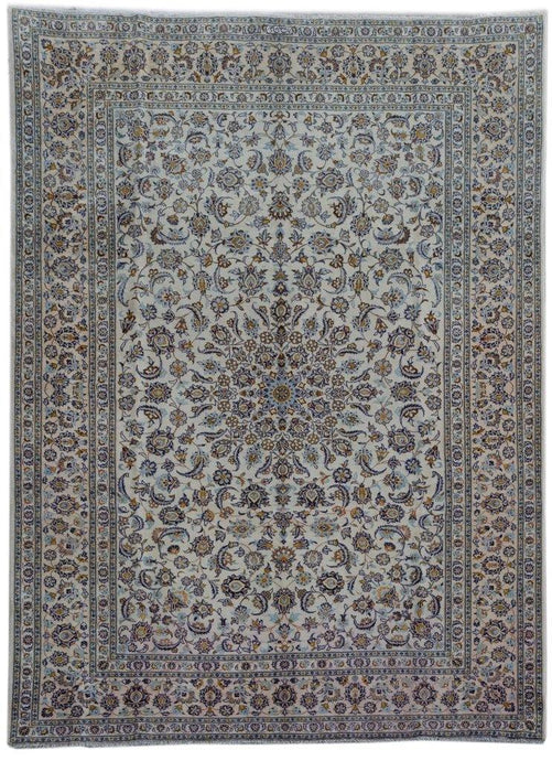 9x13 Authentic Hand-knotted Persian Signed Kashan Rug - Iran - bestrugplace