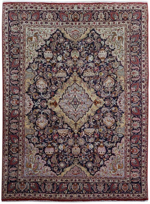 10x13 Authentic Hand-knotted Persian Signed Kashmar Rug - Iran - bestrugplace