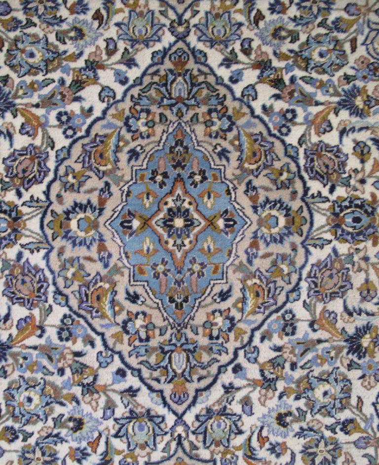 6.9 x 9.10 SIGNED Authentic Iranian Flag Persian Kashan Rug 81216