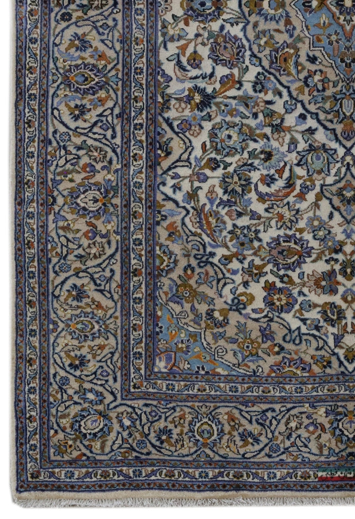 6.9 x 9.10 SIGNED Authentic Iranian Flag Persian Kashan Rug 81216