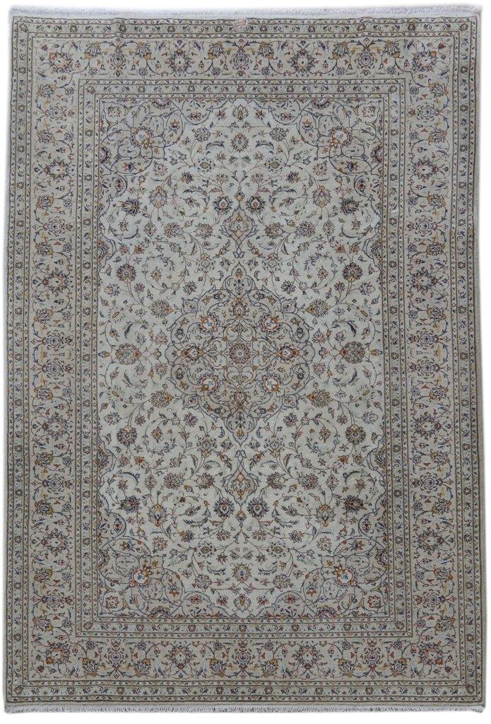 7x11 Authentic Hand-knotted Persian Signed Kashan Rug - Iran - bestrugplace