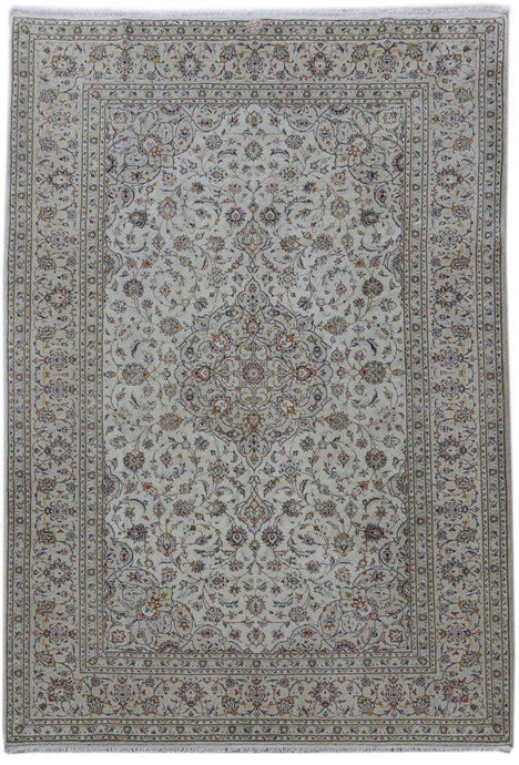 7x11 Authentic Hand-knotted Persian Signed Kashan Rug - Iran - bestrugplace