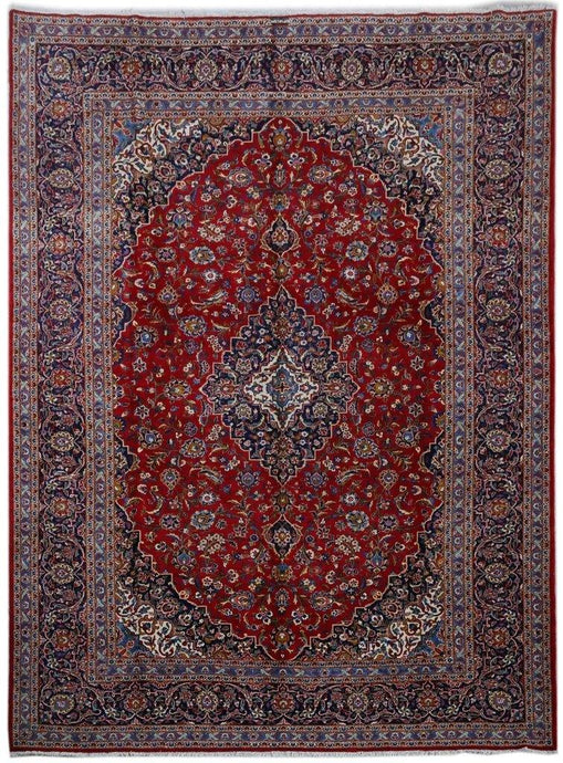 9x13 Authentic Hand-knotted Persian Signed Kashan Rug - Iran - bestrugplace