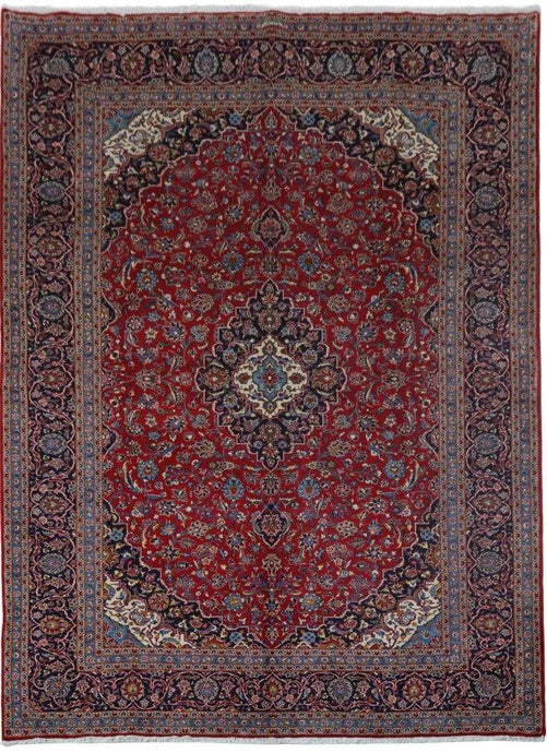 SHARK TANK RUG 10x13 Authentic Hand-knotted Persian SIGNED GHOTBI IRAN FLAG Kashan Carpet 81365 - bestrugplace