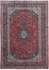 Load image into Gallery viewer, 8.6 x 11.11 Red Persian Signed Kashan Rug 81393