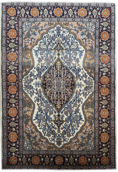 4x5 Authentic Hand-knotted Persian Shahreza Rug - Iran - bestrugplace