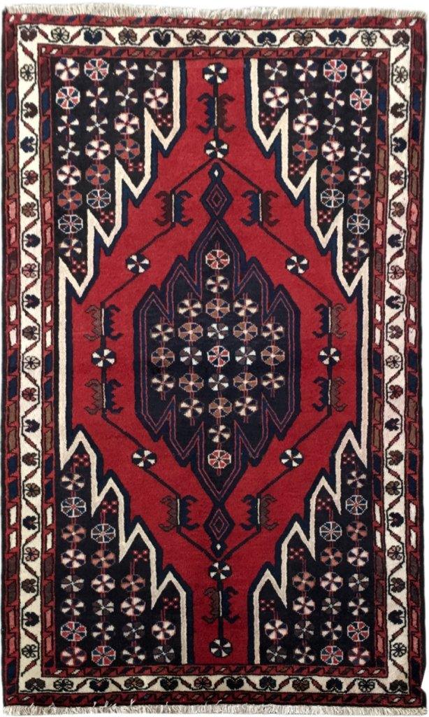 4x5 Authentic Hand-knotted Persian Hamadan Rug - Iran - bestrugplace