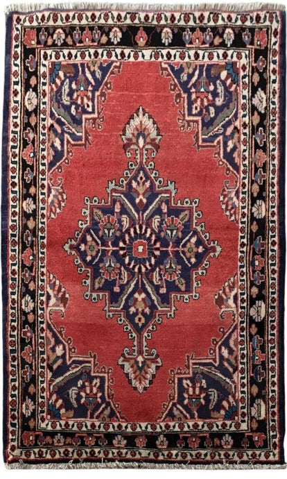 4x5 Authentic Hand-knotted Persian Hamadan Rug - Iran - bestrugplace