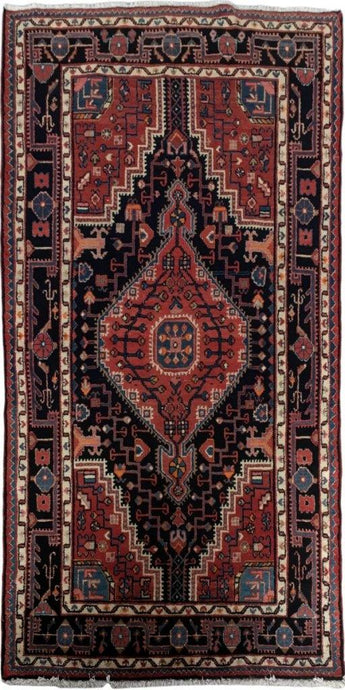 4x6 Authentic Hand-knotted Persian Hamadan Rug - Iran - bestrugplace