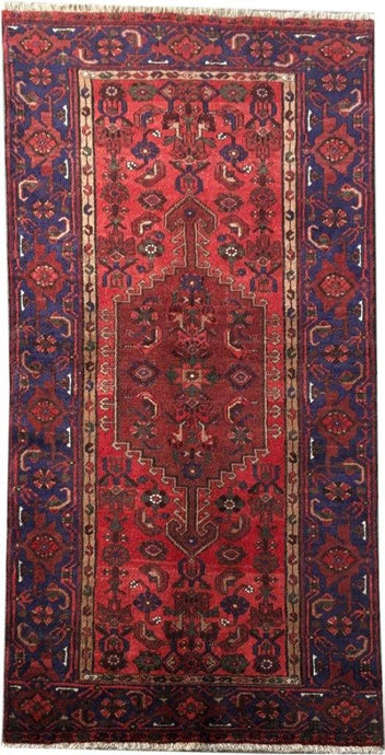 4x7 Authentic Hand-knotted Persian Zanjan Rug - Iran - bestrugplace