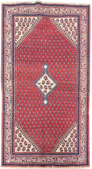 4x7 Authentic Hand-knotted Persian Hamadan Rug - Iran - bestrugplace