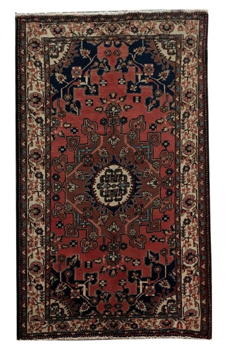 4x7 Authentic Hand-knotted Persian Hamadan Rug - Iran - bestrugplace