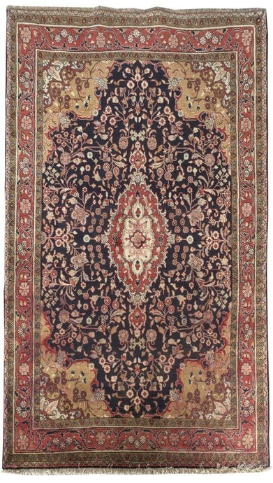 5x7 Authentic Hand-knotted Persian Jozan Rug - Iran - bestrugplace