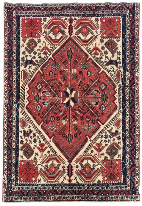 4x6 Authentic Hand-knotted Persian Shahrbabak Rug - Iran - bestrugplace