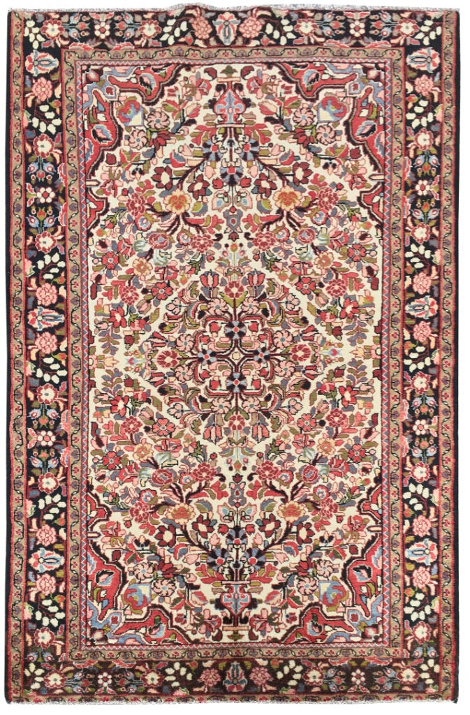 4.11 x 7.9 Multi-Color Persian Borchelu Rug 81622