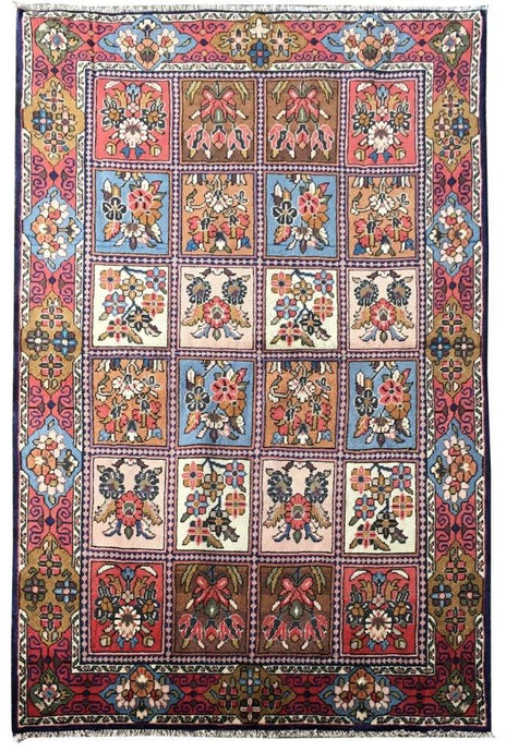 5x7 Authentic Hand-knotted Persian Hamadan Rug - Iran - bestrugplace