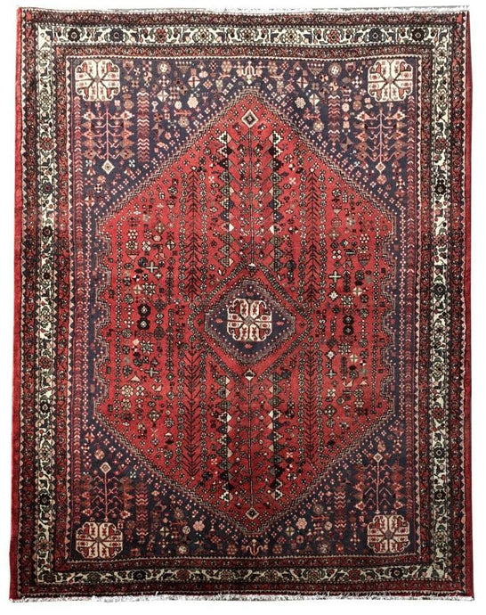 5x7 Authentic Hand-knotted Persian Abadeh Rug - Iran - bestrugplace