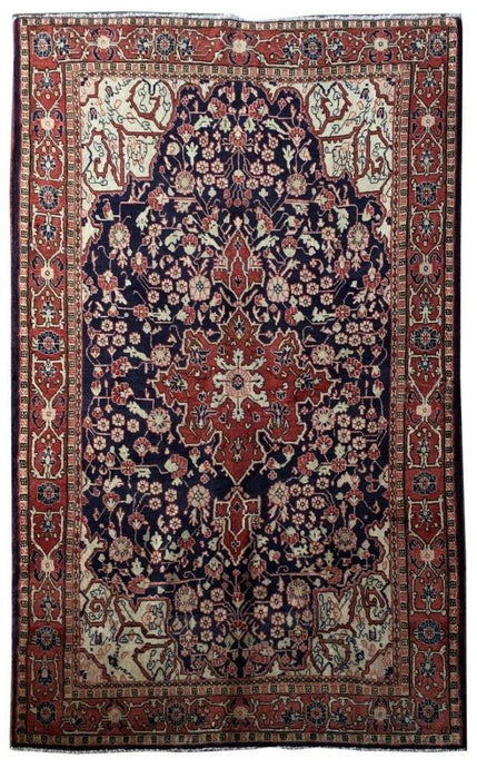 4x7 Authentic Hand-knotted Persian Malayer Rug - Iran - bestrugplace