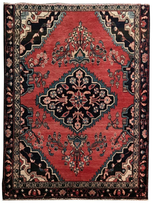 5x6 Authentic Hand-knotted Persian Hamadan Rug - Iran - bestrugplace