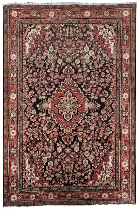 4x7 Authentic Hand-knotted Persian Jozan Rug - Iran - bestrugplace