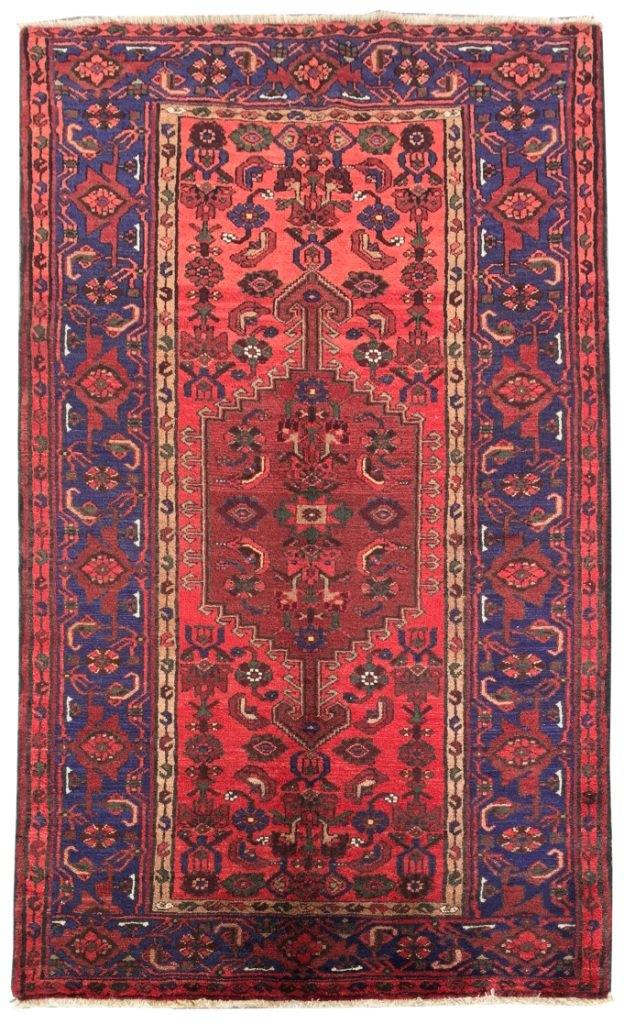 4' x 7' Red Persian Zanjan Rug.jpg