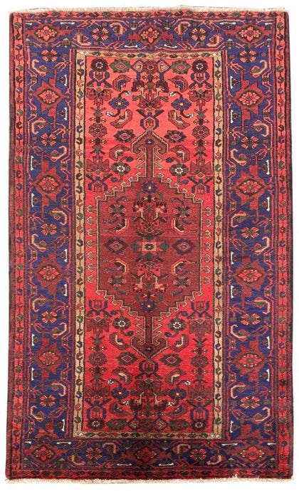 4x7 Authentic Hand-knotted Persian Zanjan Rug - Iran - bestrugplace