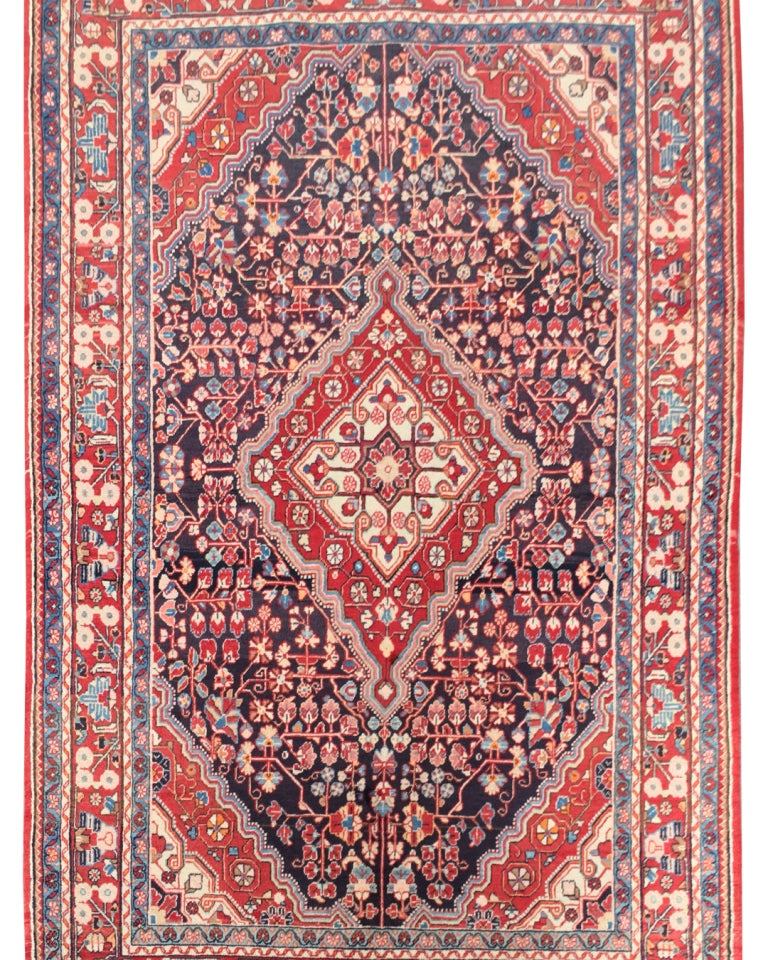 4.7 x 7.5 Persian Jozan Rug BLUE #B-81702