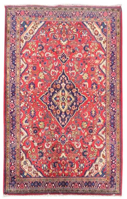 4x7 Authentic Hand-knotted Persian Jozan Rug - Iran - bestrugplace