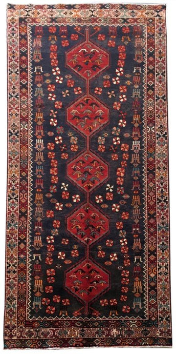 5x10 Authentic Hand-knotted Persian Hamadan Rug - Iran - bestrugplace