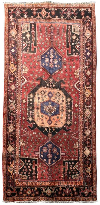 4x9 Authentic Hand-knotted Persian Hamadan Rug - Iran - bestrugplace