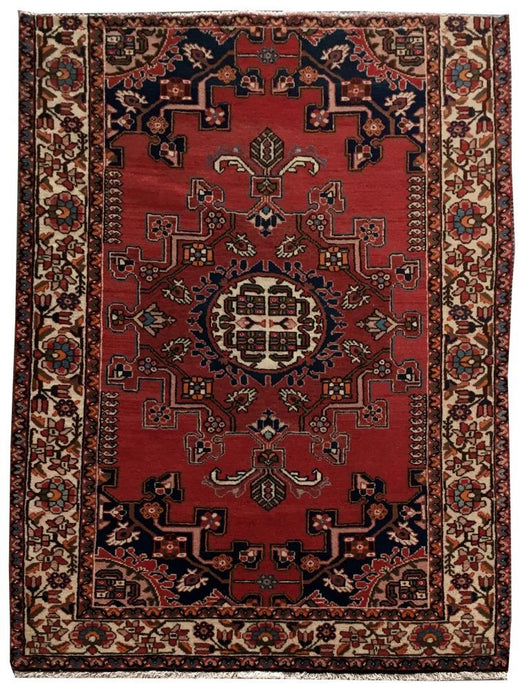 4x6 Authentic Hand-knotted Persian Hamadan Rug - Iran - bestrugplace
