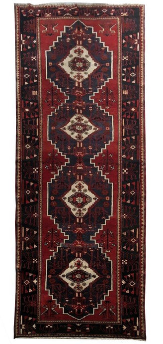 5x13 Authentic Hand-knotted Persian Hamadan Rug - Iran - bestrugplace