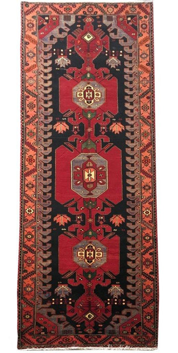 5x13 Authentic Hand-knotted Persian Hamadan Rug - Iran - bestrugplace