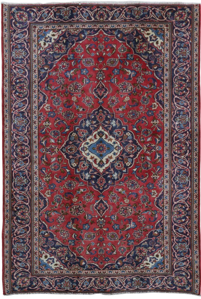 6.7 x 9.8 Red Persian Ardakan Rug 81808