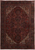 Load image into Gallery viewer, 7.3 x 9.6 Maroon Persian Kashan Rug #B-81811