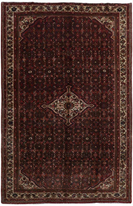 7x10 Authentic Hand-knotted Persian Hamadan Rug - Iran - bestrugplace