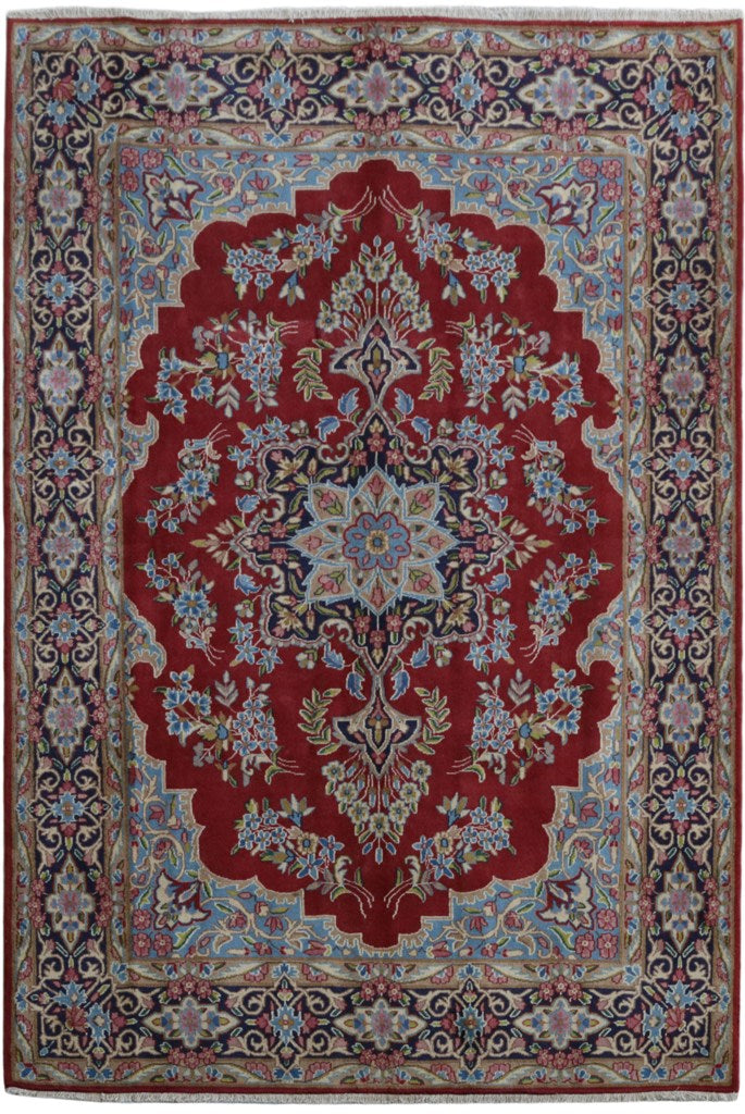 6.7 x 9.8 Red Persian Kerman Rug 81848