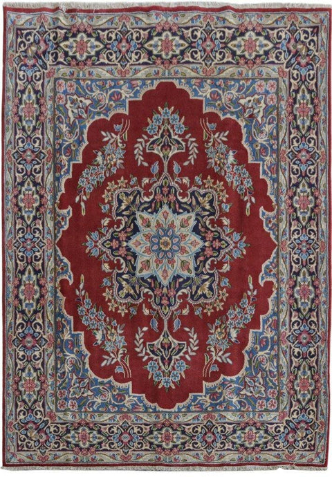 7x9 Authentic Hand-knotted Persian Kerman Rug - Iran - bestrugplace