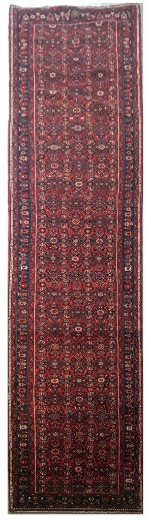 3x9 Authentic Hand-knotted Persian Hamadan Rug - Iran - bestrugplace