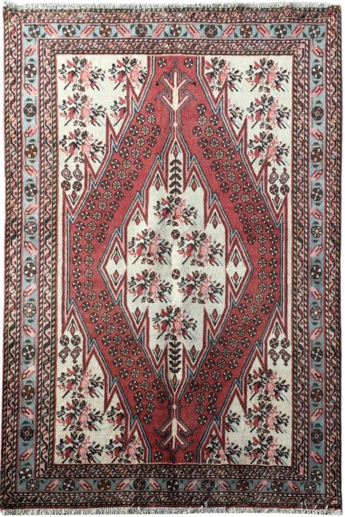 5' x 6'-Kork-Flowers-Ivory-&-Red-Persian-Hamadan-Rug.jpg