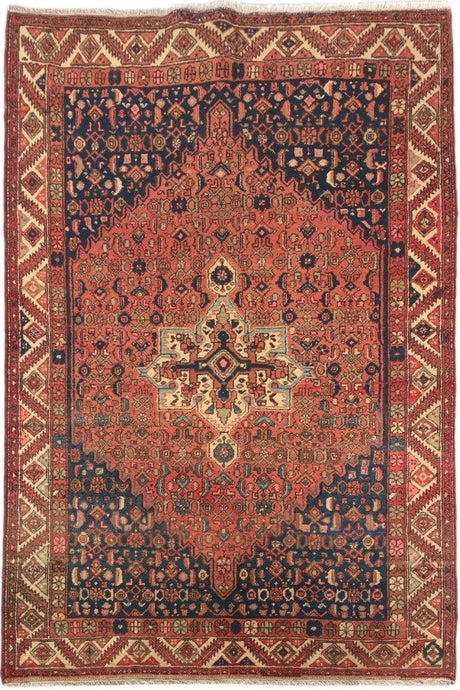 Luxurious 4x7 Authentic Hand-knotted Persian Zanjan Rug - Iran - bestrugplace