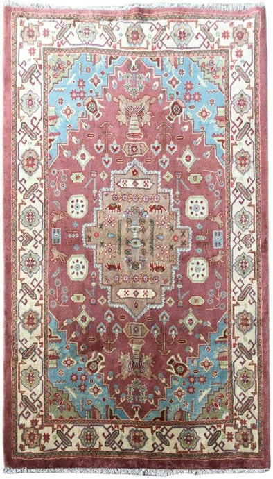 Luxurious 5x7 Authentic Hand-knotted Persian Mahalat Rug - Iran - bestrugplace