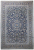 Load image into Gallery viewer, 9&#39; x 13&#39; Navy Blue Persian Signed Kashan Rug 82202