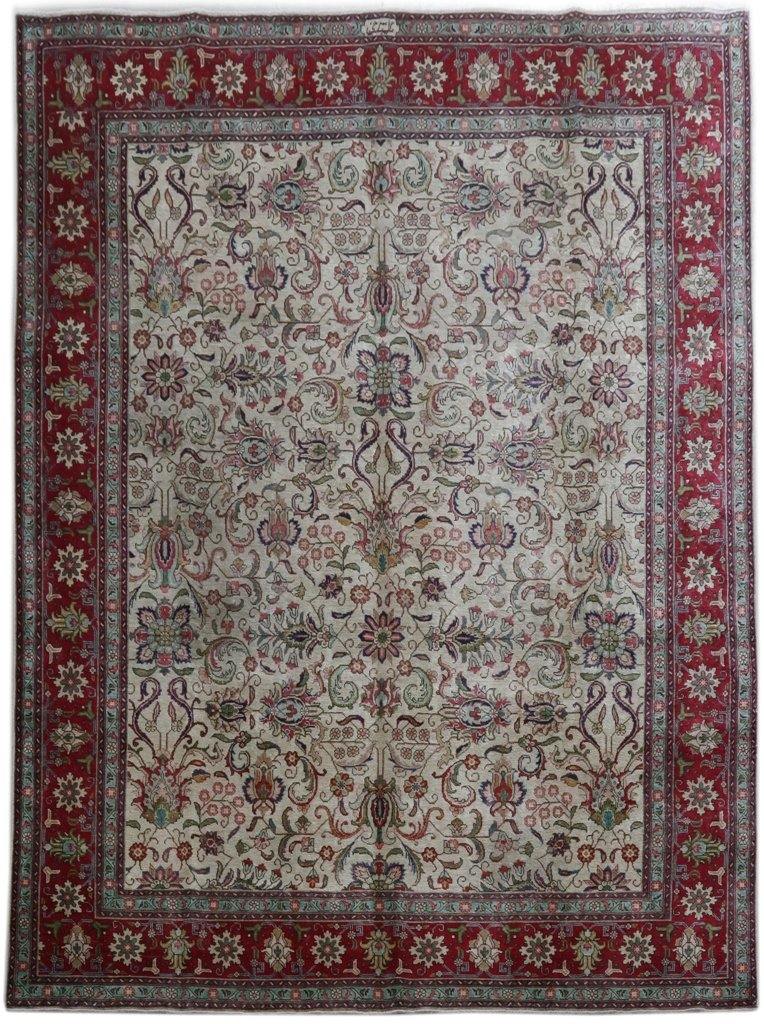 SIGNED 10x14 Vintage Persian Tabriz Rug - Iran 82211 - bestrugplace
