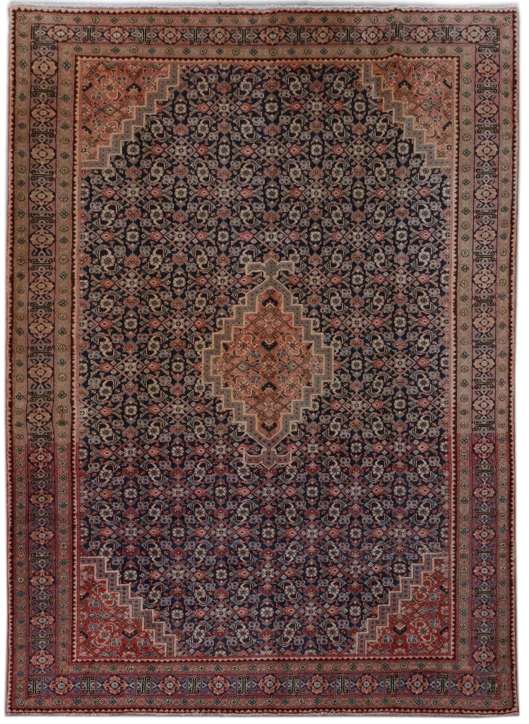 7.1 x 10.10 Navy Blue Persian Ardebil Rug 82218
