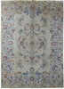 Load image into Gallery viewer, 9.4 x 12.10 Greenish Grey Persian Signed Kashan Rug 82261