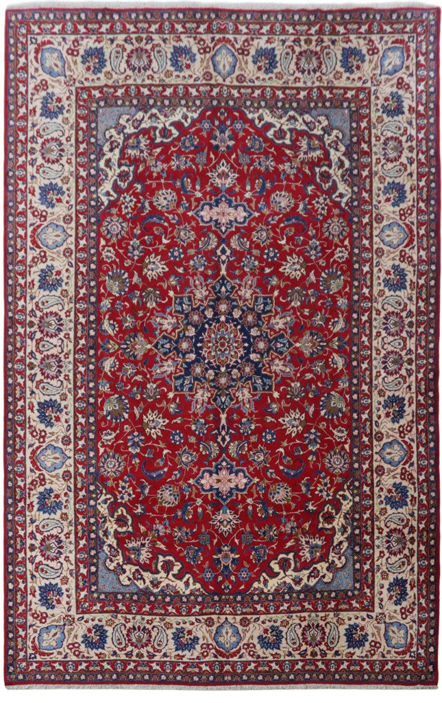11' x 17' Red Persian Isfahan Najaf Large Rug RED 82292