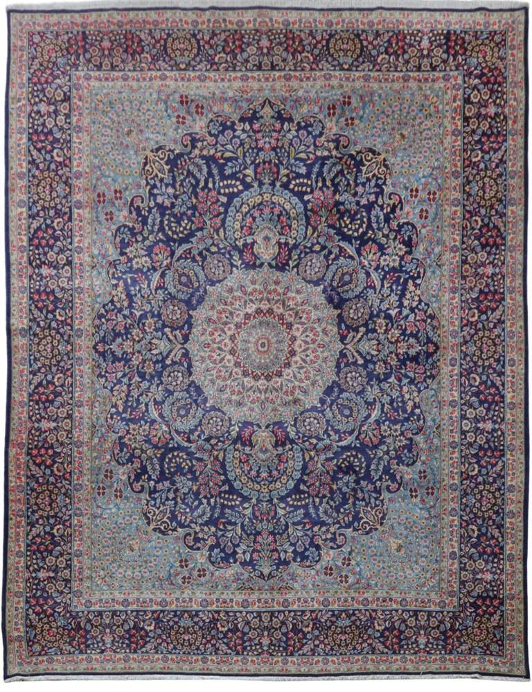 10x13 Authentic Hand-knotted Persian Signed Kerman Rug - Iran - bestrugplace