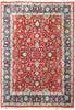 Load image into Gallery viewer, 8&#39; x 10&#39; Red Wool and Silk Hand-Knotted Quality Rug #F-5045